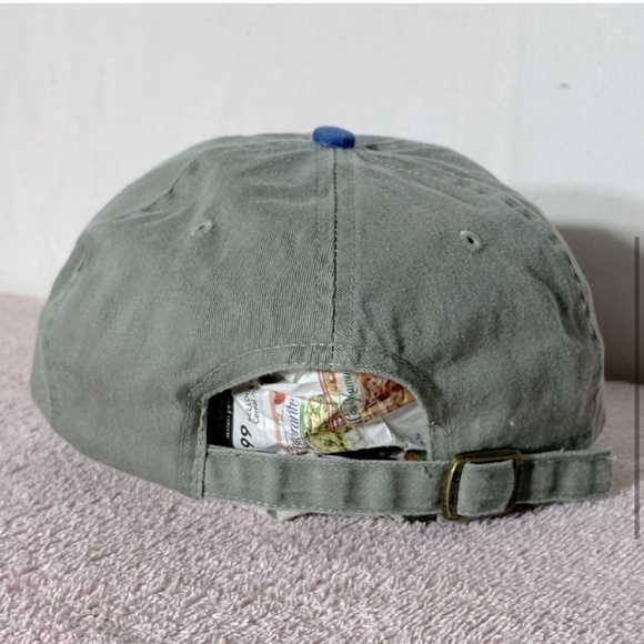 Vintage 90s Blue Grey South Padre Island Texas Embroidered Logo Hat - Picture 4 of 12